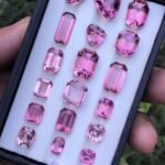 Pink Tourmaline Gemstones (118+ct), Clean Luster Pieces