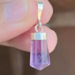 Natural Amethyst 925 Sterling Silver Pendant Gemstone Jewellery | 11.60 Ct