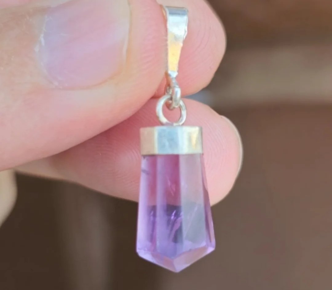 IMG_20261004_152742_869.jpg Natural Amethyst 925 Sterling Silver Pendant Gemstone Jewellery | 11.60 Ct - Image 1